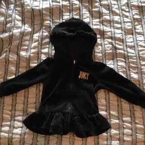 Juicy couture black baby girl jacket 18M